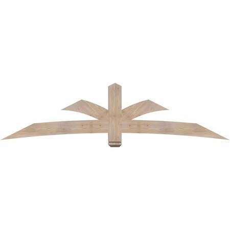 Ekena Millwork Davenport Smooth Timber Gable Bracket, Douglas Fir, 96"W x 24"H x 3 1/2"D x 5 1/2"F, 6/12 Pitch GBW096X24X0406DAV00SDF